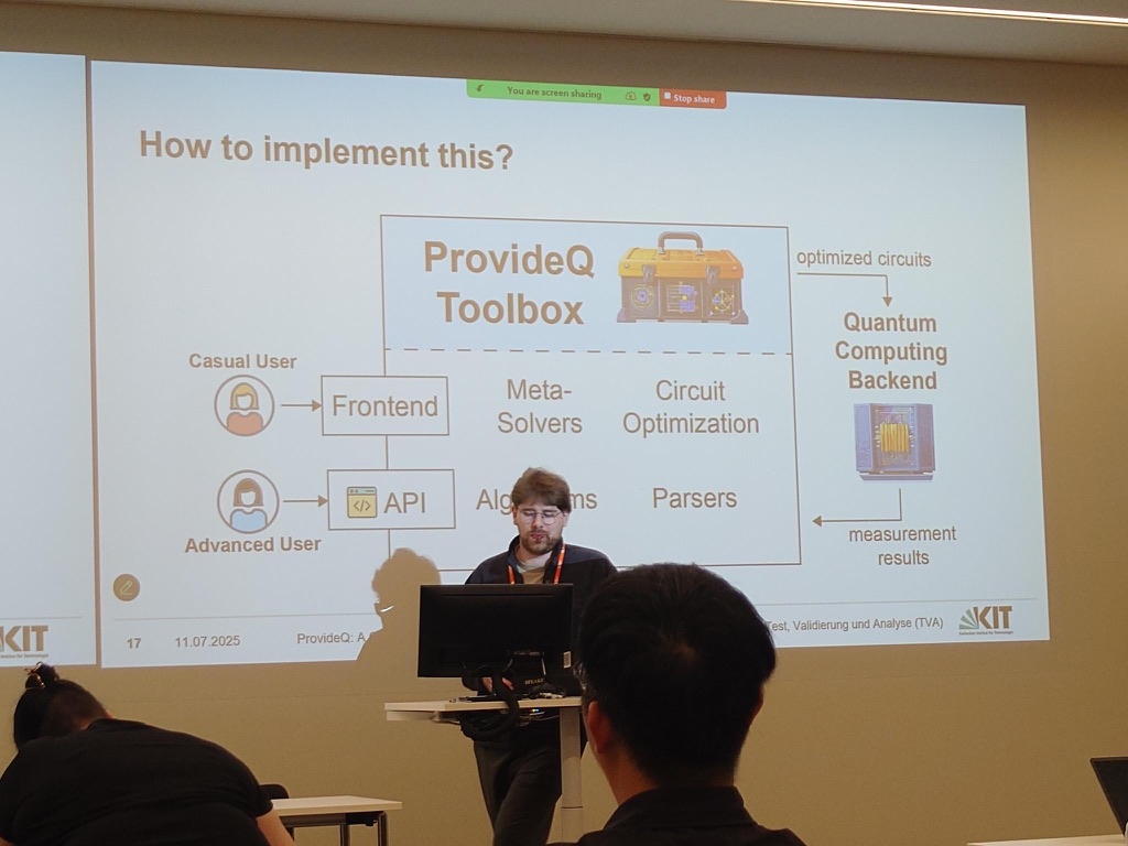 Presentation on the ProvideQ Toolbox and quantum computing implementation steps.